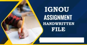 IGNOU hand written